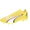 Image de Puma Chaussures de Football Unisexe Ultra Match FG/AG, Yellow Blaze Puma White Puma Black, 44 EU