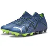 Image de Puma Future Ultimate FG/AG Wn's Chaussures de Sport pour Femme Persian Blue White-Pro Green 37 EU, Persian Blue Puma White Pro Green, 37 EU