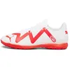 Image de PUMA Chaussures de Football Future Play TT pour Homme, Puma Orchidée de feu Blanche, 40 EU
