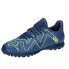 Image de PUMA Future Play TT JrSoccer Chaussures de Football Unisexes pour Enfants, Persian Blue Pro Green, 5 UK