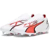 Image de Puma Chaussures de Football Ultra Match Mxsg pour Homme, Puma White Puma Black Fire Orchid, 42 EU