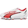 Image de PUMA ULTRA PLAY FG/AG JR, Chaussure de football , PUMA WHITE-PUMA BLACK-FIRE ORCHID,