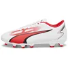 Image de Puma Ultra Play FG/AG Jr, Chaussure de Football, Black Fire Orchid Blanc, 37 EU