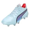 Image de Puma King Ultimate FG/AG Chaussures de Sport Unisexe pour Adultes Silver Sky Black-Fire Orchid 40 EU, Silver Sky Puma Black Fire Orchid, 40 EU
