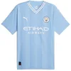 Image de PUMA MCFC 770437-01 Home Authentic Jersey T-Shirt Unisex Team Light Blue-White Taille M