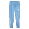 Image de PUMA Pantalon tissé d'avant-Match 23/24 Manchester City S Regal Blue Silver Sky