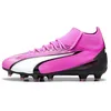 Image de Puma Unisex Youth Ultra Pro Fg/Ag Jr Soccer Shoes, Poison Pink-Puma White-Puma Black, 37 EU
