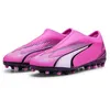Image de Puma Unisex Youth Ultra Match Ll Mg Jr Soccer Shoes, Poison Pink-Puma White-Puma Black, 28 EU