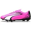 Image de Puma Men Ultra Play Fg/Ag Soccer Shoes, Poison Pink-Puma White-Puma Black, 41 EU
