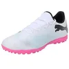 Image de Puma Men Future 7 Play Tt Soccer Shoes, Puma White-Puma Black-Poison Pink, 44.5 EU