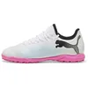 Image de Puma Unisex Youth Future 7 Play Tt Jr Soccer Shoes, Puma White-Puma Black-Poison Pink, 38 EU