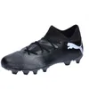 Image de Puma Unisex Youth Future 7 Match Fg/Ag Jr Soccer Shoes, Puma Black-Puma White, 28 EU