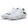 Image de Puma Men Future 7 Match Mg Soccer Shoes, Puma White-Puma Black-Poison Pink, 42 EU
