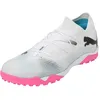 Image de Puma Men Future 7 Match Tt Soccer Shoes, Puma White-Puma Black-Poison Pink, 44 EU