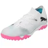 Image de Puma Men Future 7 Match Tt Soccer Shoes, Puma White-Puma Black-Poison Pink, 46 EU