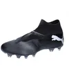 Image de Puma Men Future 7 Match+ Ll Fg/Ag Soccer Shoes, Puma Black-Puma White, 46.5 EU