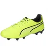 Image de PUMA Unisex Kids King Match Fg/Ag Jr Chaussures de football, Electric Lime Puma Black Poison Pink, 38.5 EU