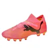 Image de PUMA Men Future 7 Pro Fg/Ag Chaussures de football, Sunset Glow-Puma Black-Sun Stream, 44.5 EU
