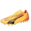 Image de Puma Men Ultra Match Mg Soccer Shoes, Sun Stream-Puma Black-Sunset Glow, 39 EU