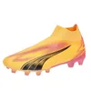 Image de Puma Men Ultra Match+ Ll Fg/Ag Soccer Shoes, Sun Stream-Puma Black-Sunset Glow, 44.5 EU