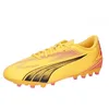 Image de Puma Unisex Youth Ultra Play Mg Jr Soccer Shoes, Sun Stream-Puma Black-Sunset Glow, 38 EU