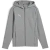 Image de PUMA Teamfinal Casuals Veste à Capuche JKT Jr Mixte, Gris Moyen chiné argenté, 164