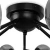 Image de Maytoni Dallas plafonnier à 20 lampes, hauteur 25 cm, noir