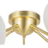 Image de Maytoni Dallas plafonnier à 20 lampes, hauteur 25 cm, or