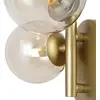 Image de Maytoni applique murale Dallas, or/clair 3 lampes. verre hauteur 25,5 cm