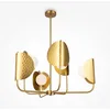 Image de MAYTONI DECORATIVE LIGHTING Suspension Tropic Laiton Verre Métal Pour Salon, Cuisine, Chambre, Salle à manger, Bureau