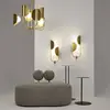 Image de Maytoni plafonnier Tropic, laiton, 6 lampes, largeur 78 cm