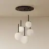 Image de Maytoni suspension Basic form, noir, Ø 58 cm, 5 lampes à verre