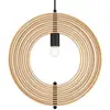 Image de Suspension Maytoni Roots, forme sphérique, Ø 43 cm, bois/noir