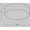 Image de Maytoni Plafonnier d'extérieur LED Zon, blanc, Ø 22 cm, 3 000 K, métal