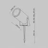 Image de Maytoni Spot sur piquet LED Bern, graphite, Ø 13 cm, IP65