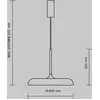 Image de Suspension LED Maytoni Gerhard, Ø 40 cm, gris, métal