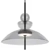 Image de Maytoni suspension LED Bangkok, Ø 40 cm, gris clair, verre