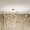 Image de Maytoni suspension LED Golden Cage, 2 parties, hauteur 184 cm