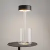 Image de Maytoni lampe de table LED rechargeable AI Collaboration, verre, noir