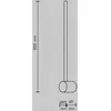 Image de Applique murale LED Maytoni Light stick, laiton, hauteur 60 cm