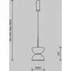 Image de Maytoni Suspension LED Kyoto, blanc, Ø 22 cm, verre, métal