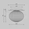 Image de Maytoni plafonnier Reels, noir / gris, Ø 35 cm, verre