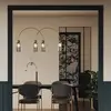 Image de Maytoni suspension Antic, gris fumé/doré, à 4 lampes,
