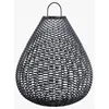 Image de Maytoni Éclairage de sol moderne pour installations extérieures Plet LED avec noir en rotin 5 W pour jardins, terrasses, installations extérieures
