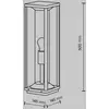Image de Maytoni luminaire pour socle Cell, graphite, aluminium, hauteur 50 cm, IP54