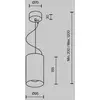 Image de Maytoni, suspension LED Efir, doré mat, Ø 9,5 cm, 25 W, 38°