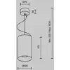 Image de Maytoni, suspension LED Efir, doré mat, Ø 10,5 cm, 33 W, 38°