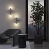 Image de Applique murale LED Touch Maytoni, noir, hauteur 48 cm, intensité variable