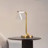 Image de Maytoni Lampe de table LED Cabaret, laiton/transparent, hauteur 48,5 cm