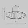 Image de Applique murale LED Maytoni Amulet, ronde, Ø 18 cm, claire / dorée